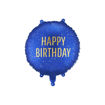 Picture of FOIL BALLOON ROUND NAVY BLUE HAPPY BIRTHDAY 18 INCH